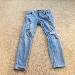 Hollister Light Wash Blue Mens Jeans Skinny